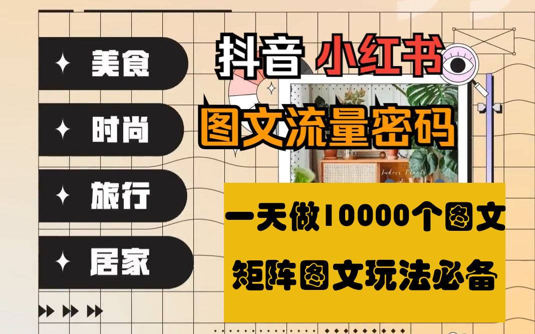 抖音、小红书图文批量生成